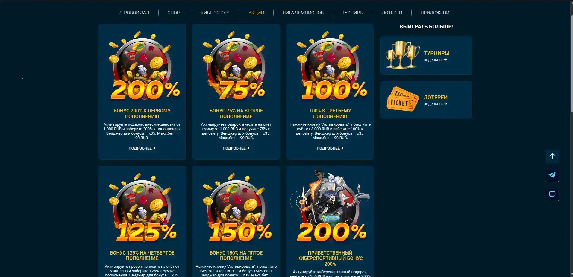 Zolotoy Arbuz casino бонусы и акции